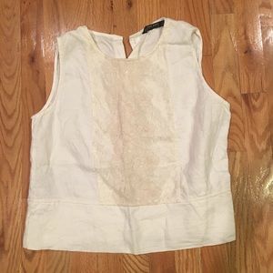 Zara Basic Linen Top